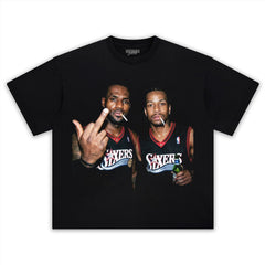 LEBRON JAMES & ALLEN IVERSON FUNNY TANK TOP & TEE & LONG SLEEVE & LAYERED LS & HOODIE
