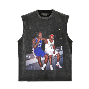 LEBRON JAMES & ALLEN IVERSON FUNNY V1 TANK TOP & TEE & LONG SLEEVE & LAYERED LS & HOODIE