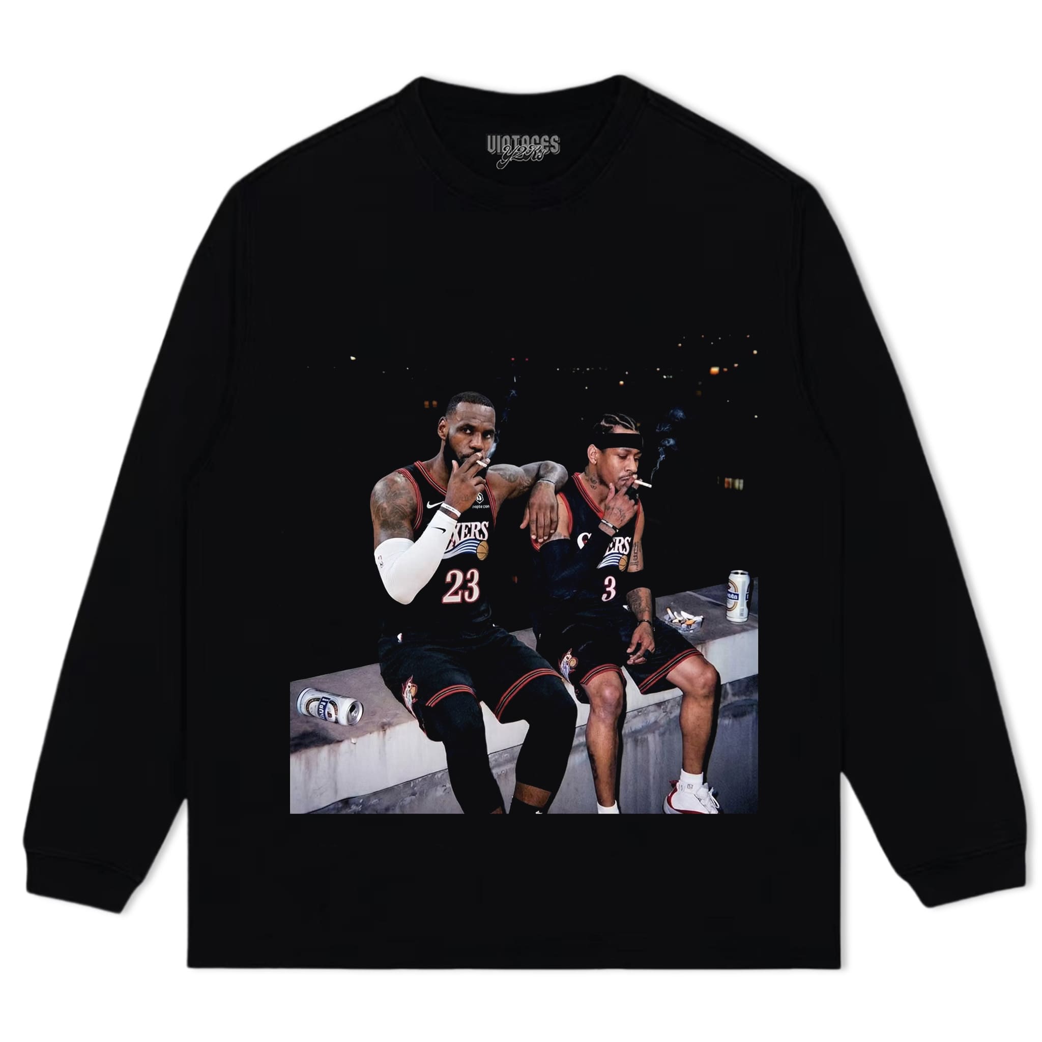 LEBRON JAMES & ALLEN IVERSON TANK TOP & TEE & LONG SLEEVE & LAYERED LS & HOODIE
