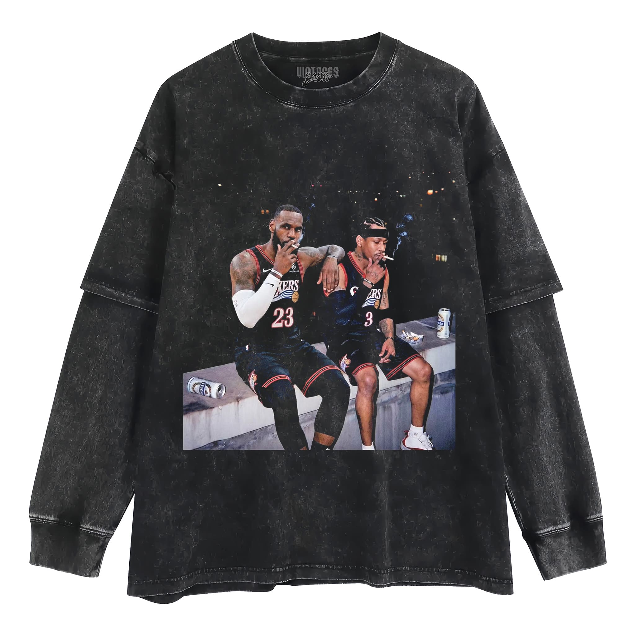 LEBRON JAMES & ALLEN IVERSON TANK TOP & TEE & LONG SLEEVE & LAYERED LS & HOODIE