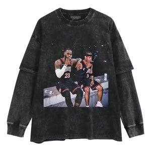 LEBRON JAMES & ALLEN IVERSON TANK TOP & TEE & LONG SLEEVE & LAYERED LS & HOODIE