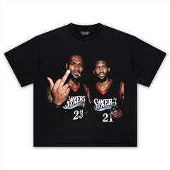 LEBRON JAMES & EMBIID 76ERS TANK TOP & TEE & LONG SLEEVE & LAYERED LS & HOODIE