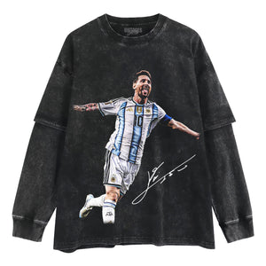 LEO MESSI - HAT TRICK TANK TOP & TEE & LONG SLEEVE & LAYERED LS & HOODIE