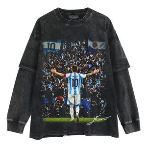 LEO MESSI - THE ICON TANK TOP & TEE & LONG SLEEVE & LAYERED LS & HOODIE