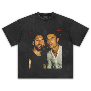 LIONEL MESSI & CRISTIANO RONALDO TEE Y2k