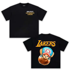LOS ANGELES LAKERS X ONE PIECE -CHOPPER TEE 2
