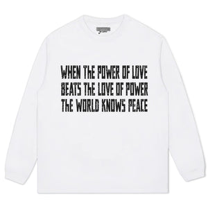 LOVE OVER POWER WORLD PEACE V2 TANK TOP & TEE & LONG SLEEVE & LAYERED LS & HOODIE