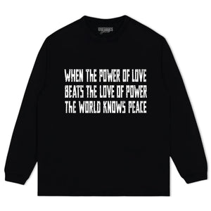 LOVE OVER POWER WORLD PEACE V2 TANK TOP & TEE & LONG SLEEVE & LAYERED LS & HOODIE