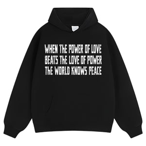 LOVE OVER POWER WORLD PEACE V2 TANK TOP & TEE & LONG SLEEVE & LAYERED LS & HOODIE