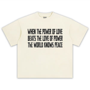 LOVE OVER POWER WORLD PEACE V2 TANK TOP & TEE & LONG SLEEVE & LAYERED LS & HOODIE