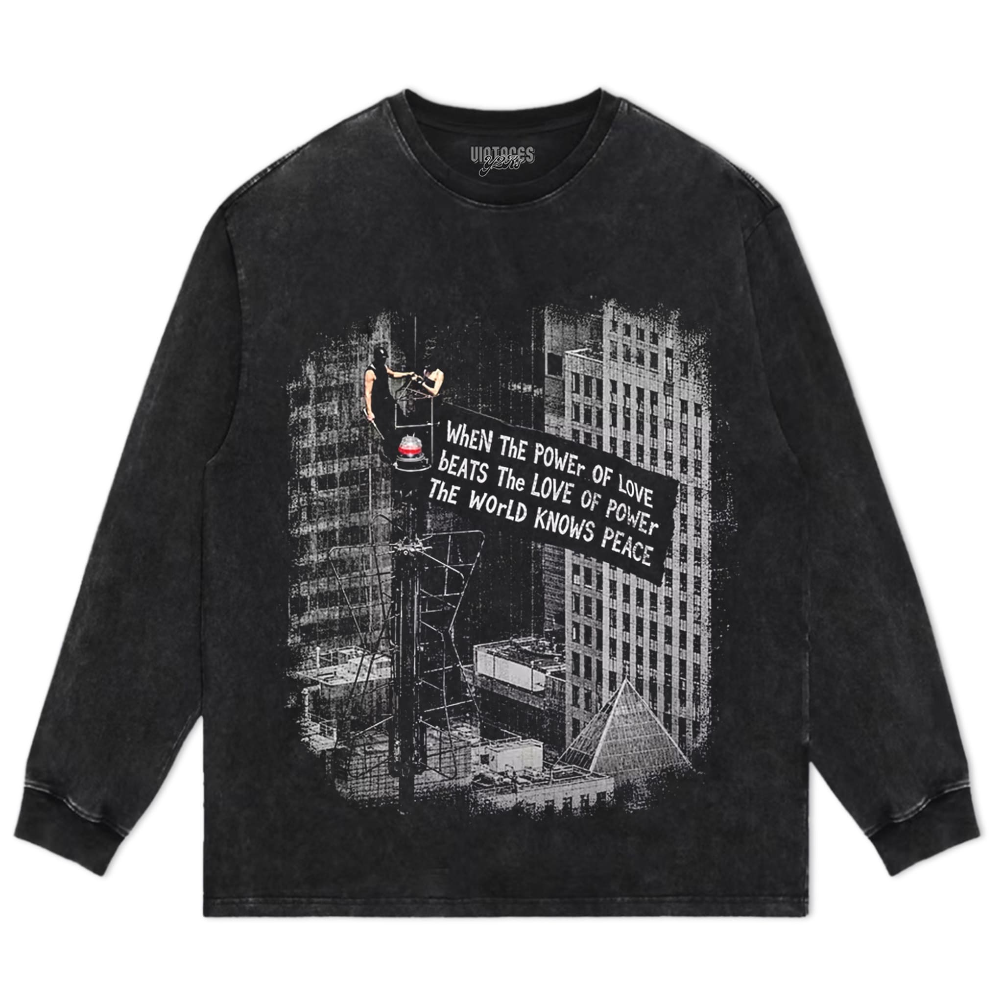 LOVE OVER POWER WORLD PEACE V3 TANK TOP & TEE & LONG SLEEVE & LAYERED LS & HOODIE