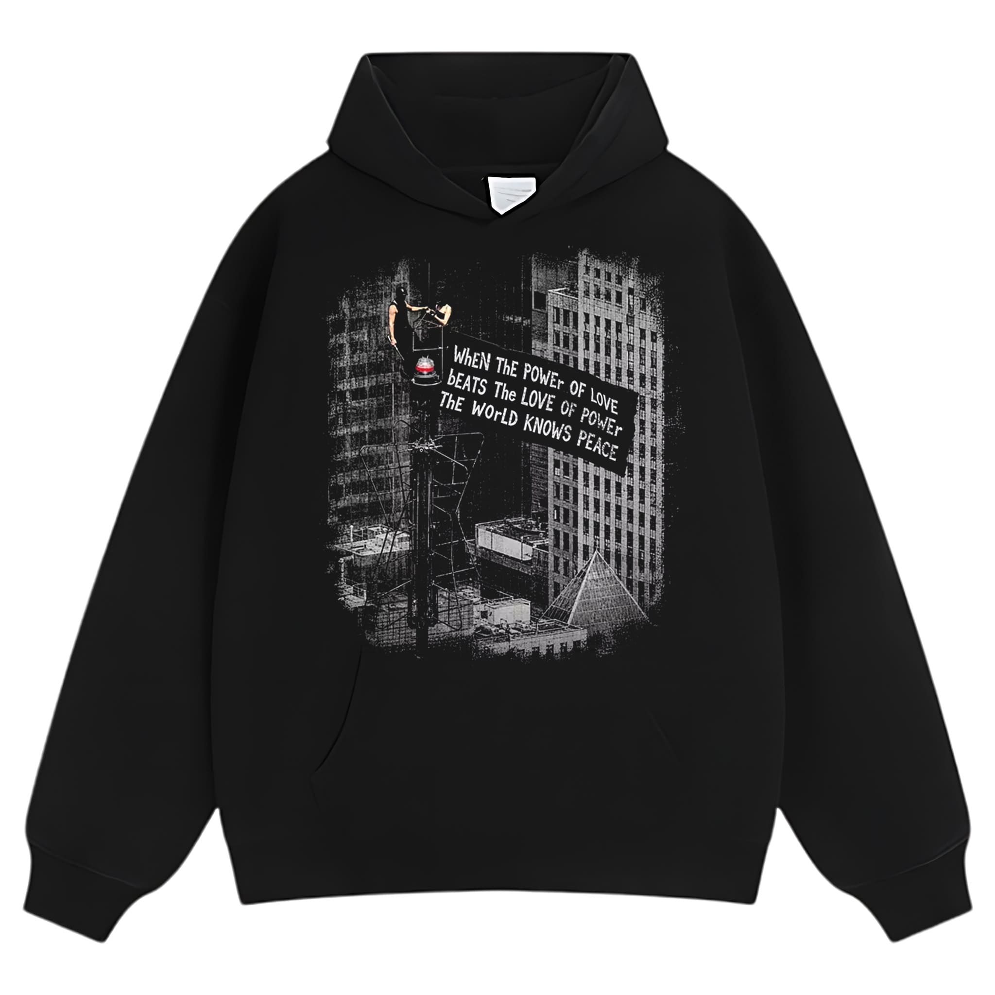 LOVE OVER POWER WORLD PEACE V3 TANK TOP & TEE & LONG SLEEVE & LAYERED LS & HOODIE