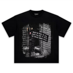 LOVE OVER POWER WORLD PEACE V3 TANK TOP & TEE & LONG SLEEVE & LAYERED LS & HOODIE