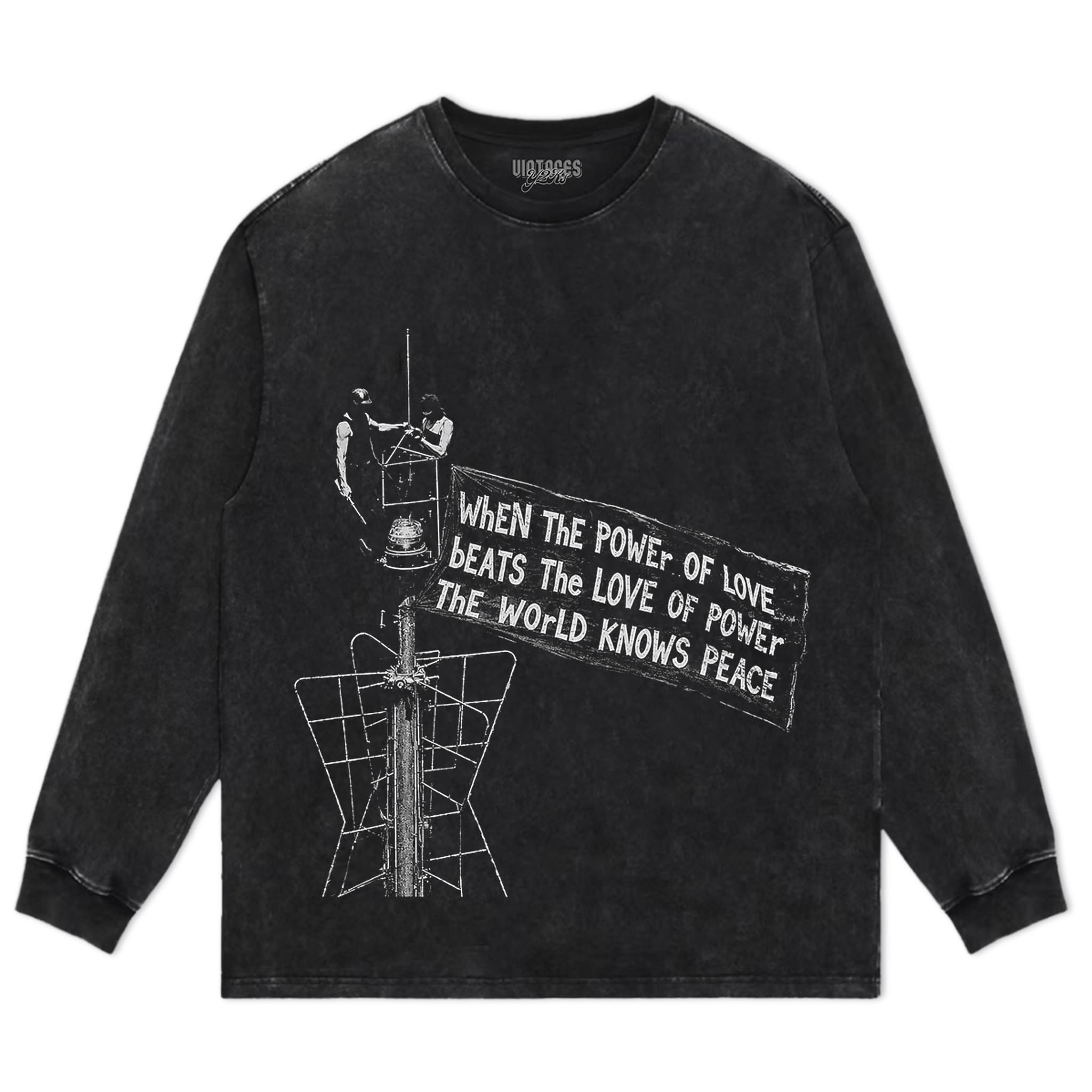 LOVE OVER POWER WORLD PEACE V4 TANK TOP & TEE & LONG SLEEVE & LAYERED LS & HOODIE