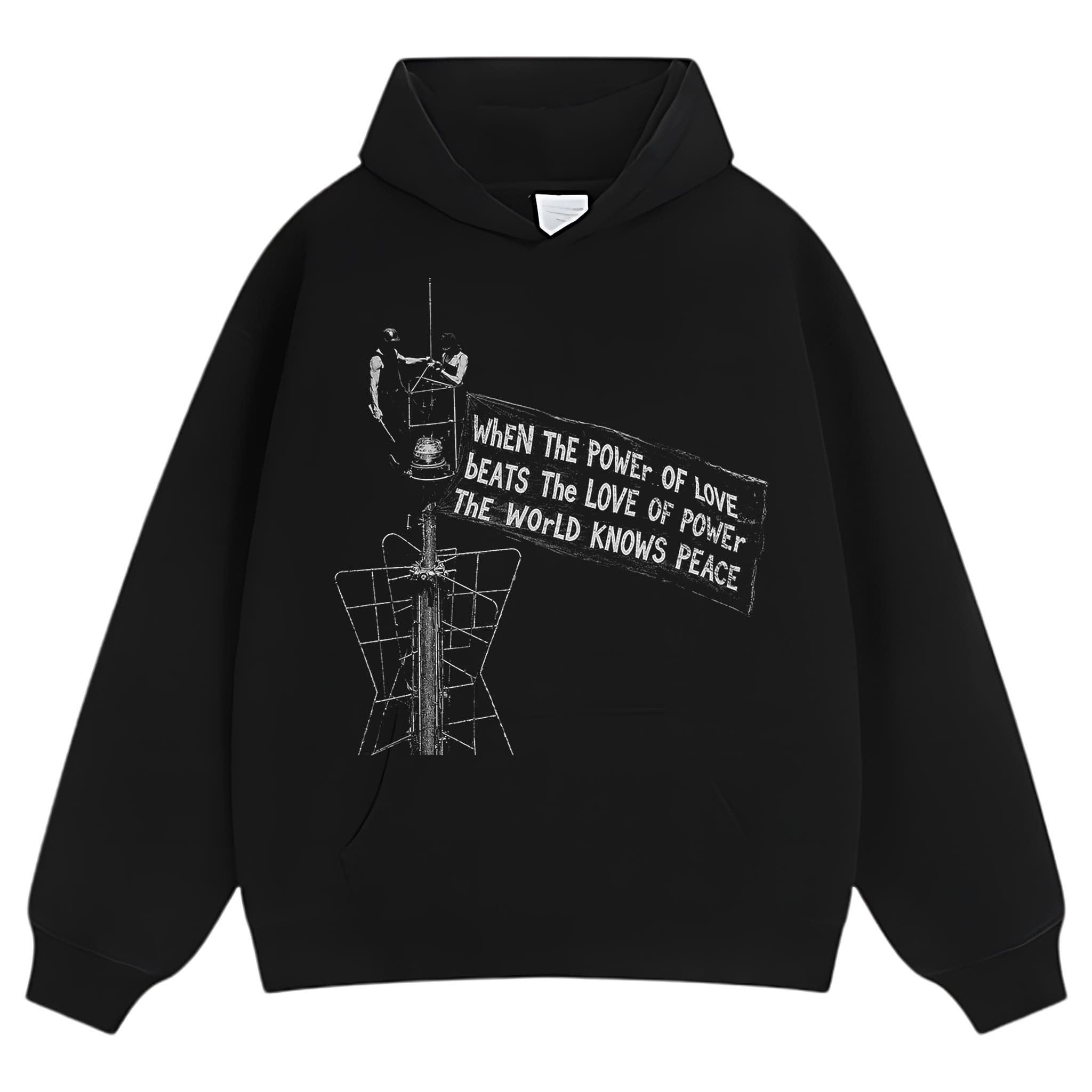 LOVE OVER POWER WORLD PEACE V4 TANK TOP & TEE & LONG SLEEVE & LAYERED LS & HOODIE