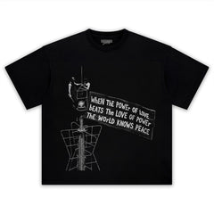 LOVE OVER POWER WORLD PEACE V4 TANK TOP & TEE & LONG SLEEVE & LAYERED LS & HOODIE