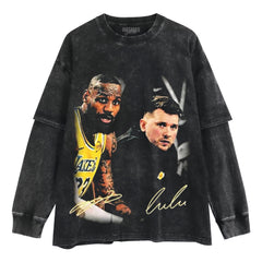 LUKA DONCIC & LEBRON JAMES LAYERED LONG SLEEVE