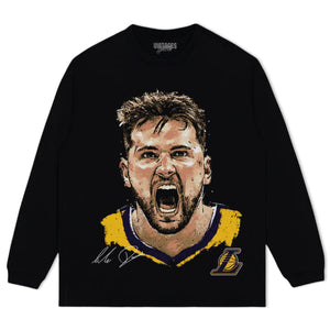 LUKA DONCIC LOS ANGELES LAKERS SCREAM TEE & LS & HOODIE