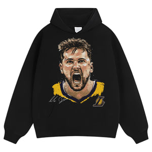 LUKA DONCIC LOS ANGELES LAKERS SCREAM TEE & LS & HOODIE