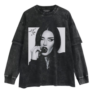 MEGAN FOX CHERRY TANK TOP & TEE & LONG SLEEVE & LAYERED LS & HOODIE