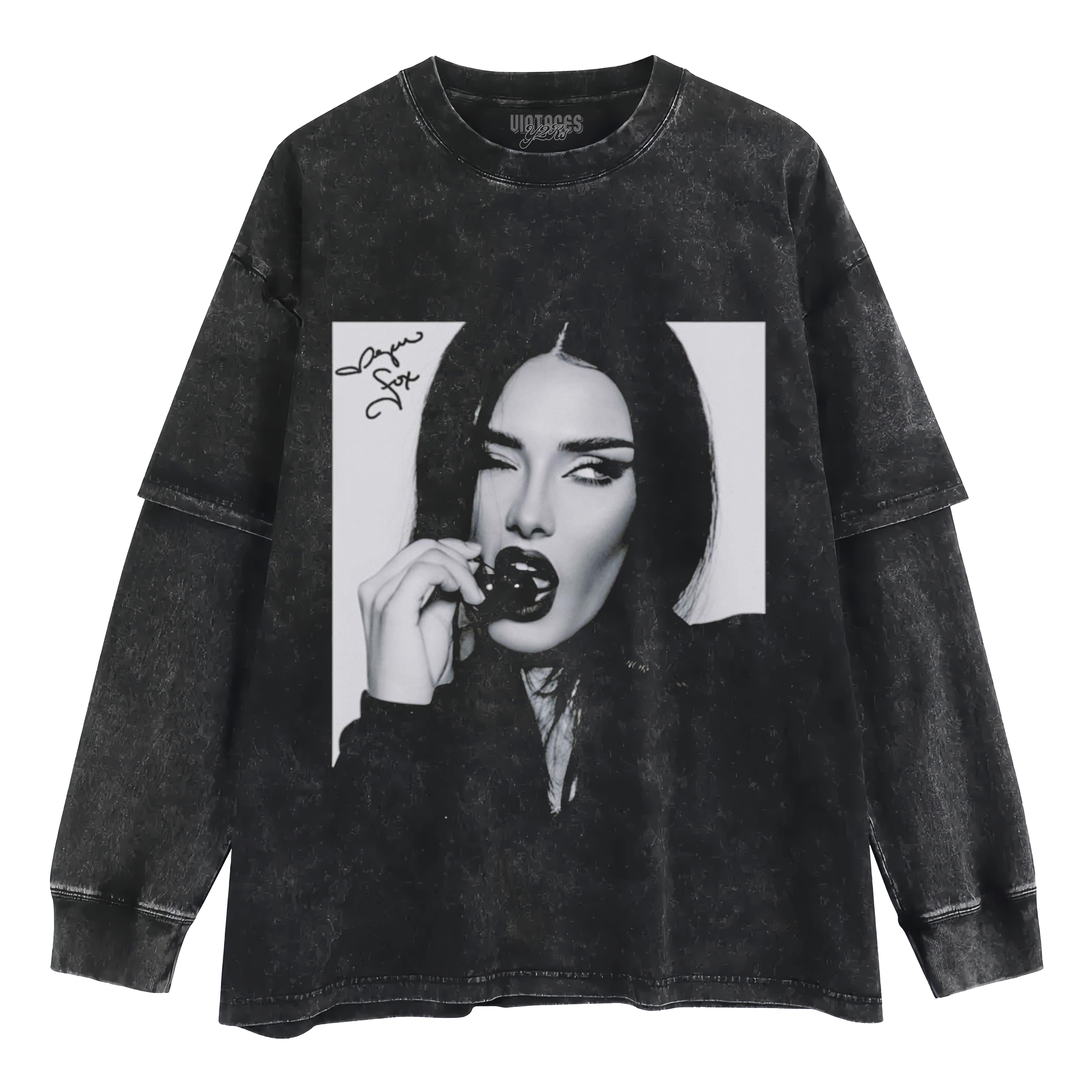 MEGAN FOX CHERRY TANK TOP & TEE & LONG SLEEVE & LAYERED LS & HOODIE