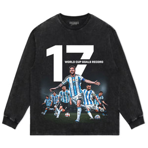 MESSI WORLD CUP GOALS RECORD TANK TOP & TEE & LONG SLEEVE & LAYERED LS & HOODIE
