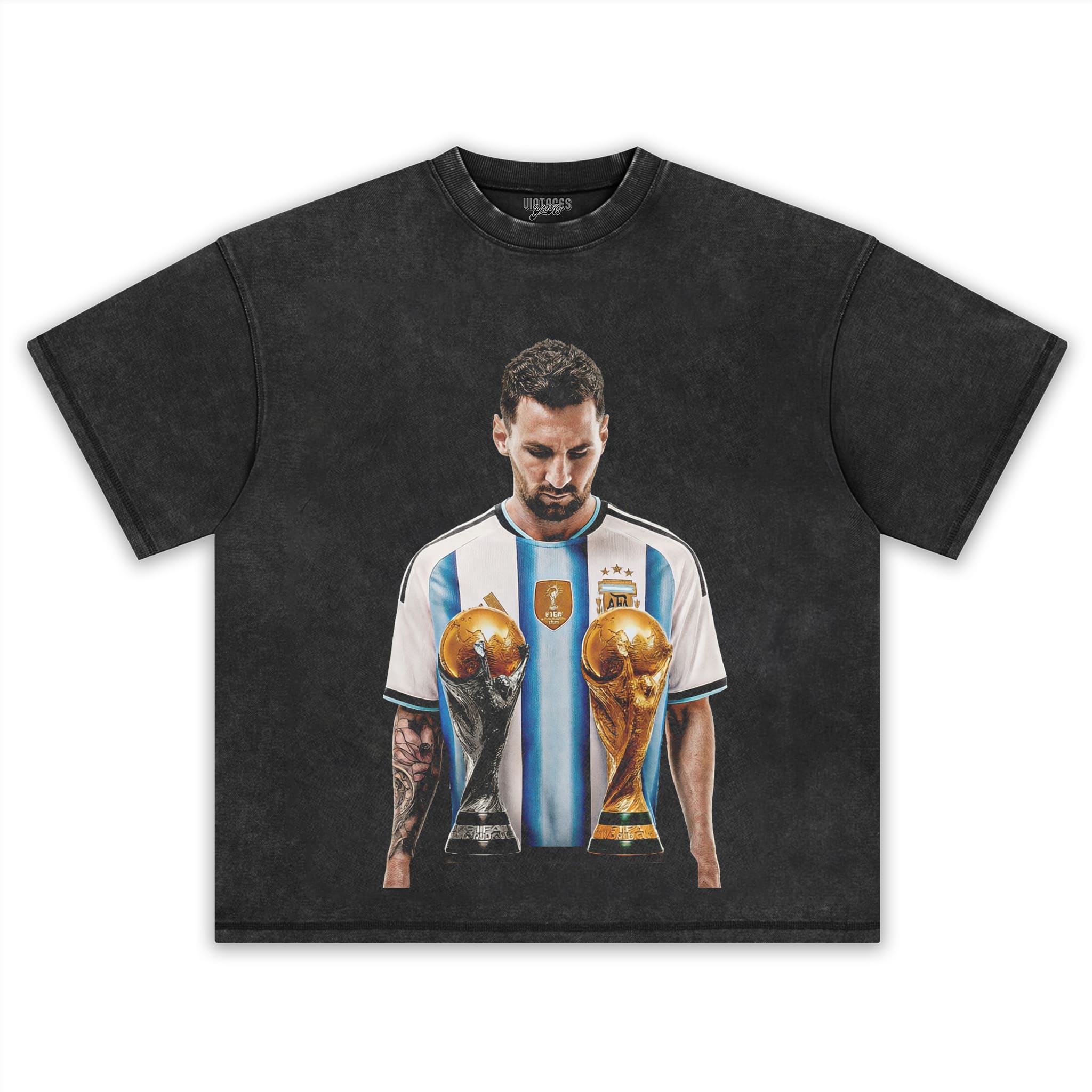 MESSI - FIFA WORLD CUP TROPHY TANK TOP & TEE & LONG SLEEVE & LAYERED LS & HOODIE