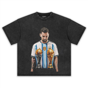 MESSI - FIFA WORLD CUP TROPHY TANK TOP & TEE & LONG SLEEVE & LAYERED LS & HOODIE