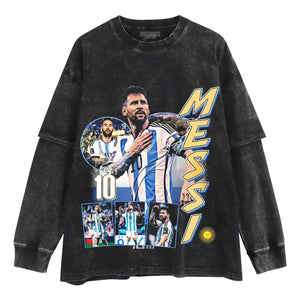 MESSI - GOAT V3 TANK TOP & TEE & LONG SLEEVE & LAYERED LS & HOODIE