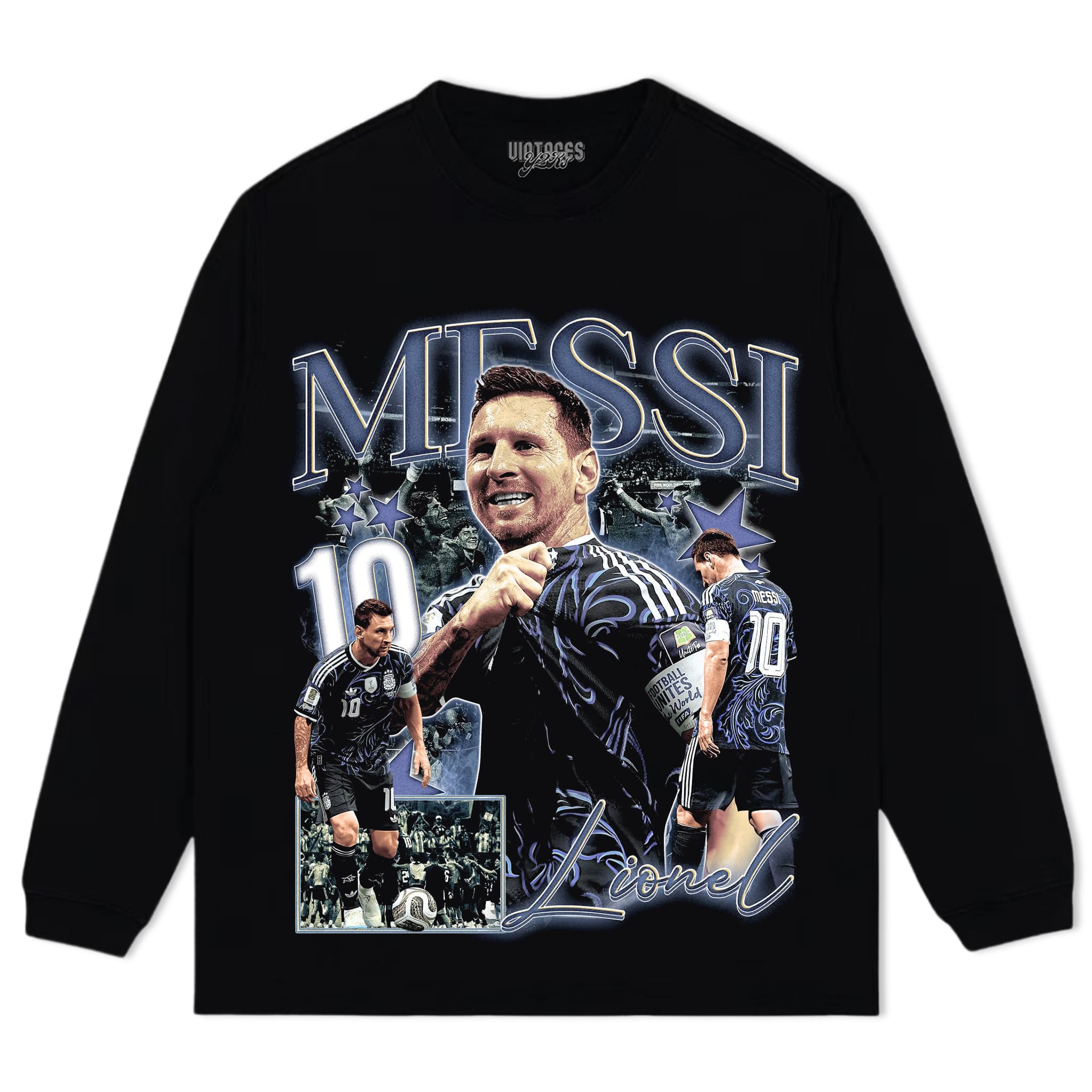 MESSI - GOAT V4 TANK TOP & TEE & LONG SLEEVE & LAYERED LS & HOODIE