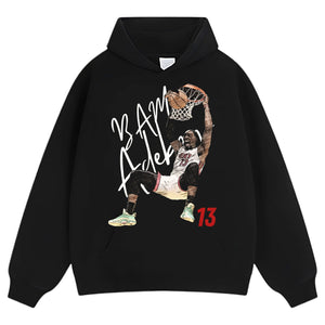 MIAMI BAM ADEBAYO #13 DUNK BASKETBALL CARTOON TEE & LS & HOODIE