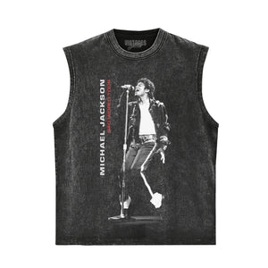 MICHAEL JACKSON BAD WORLD TOUR TANK TOP & TEE & LONG SLEEVE & LAYERED LS & HOODIE
