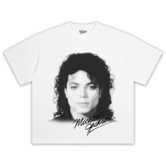 MICHAEL JACKSON SIGNED PHOTO V4 TEE & LONG SLEEVE
