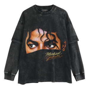 MICHAEL JACKSON - EYES TANK TOP & TEE & LONG SLEEVE & LAYERED LS & HOODIE