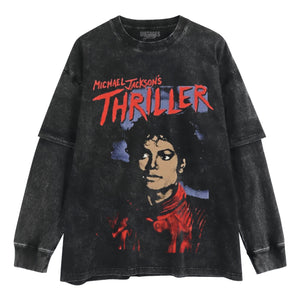 MICHAEL JACKSON - THRILLER TANK TOP & TEE & LONG SLEEVE & LAYERED LS & HOODIE