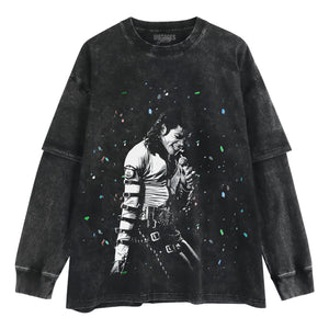 MICHAEL JACKSON CONFETTI TANK TOP & TEE & LONG SLEEVE & LAYERED LS & HOODIE