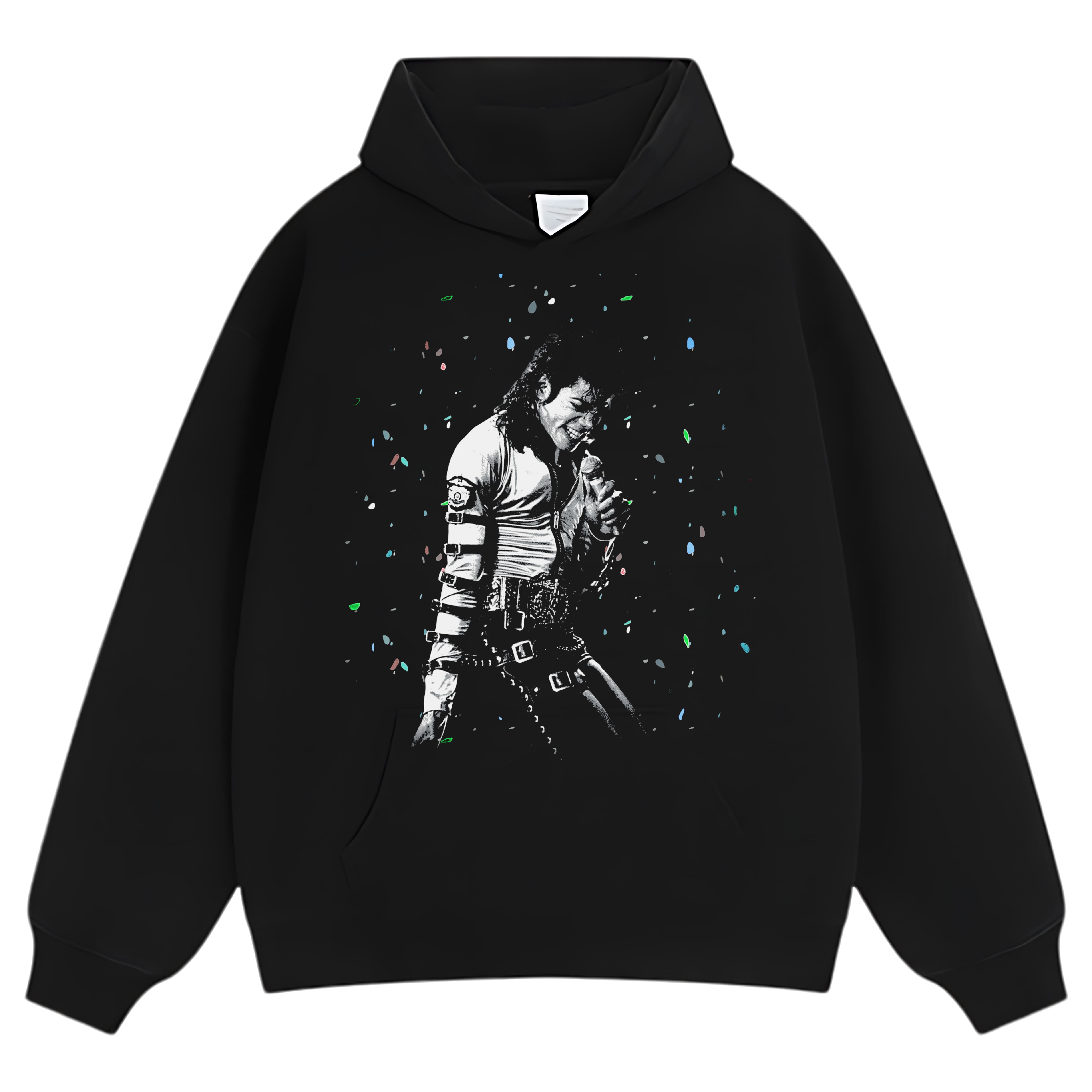 MICHAEL JACKSON CONFETTI TANK TOP & TEE & LONG SLEEVE & LAYERED LS & HOODIE