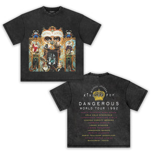MICHAEL JACKSON DANGEROUS WORLD TOUR TANK TOP & TEE