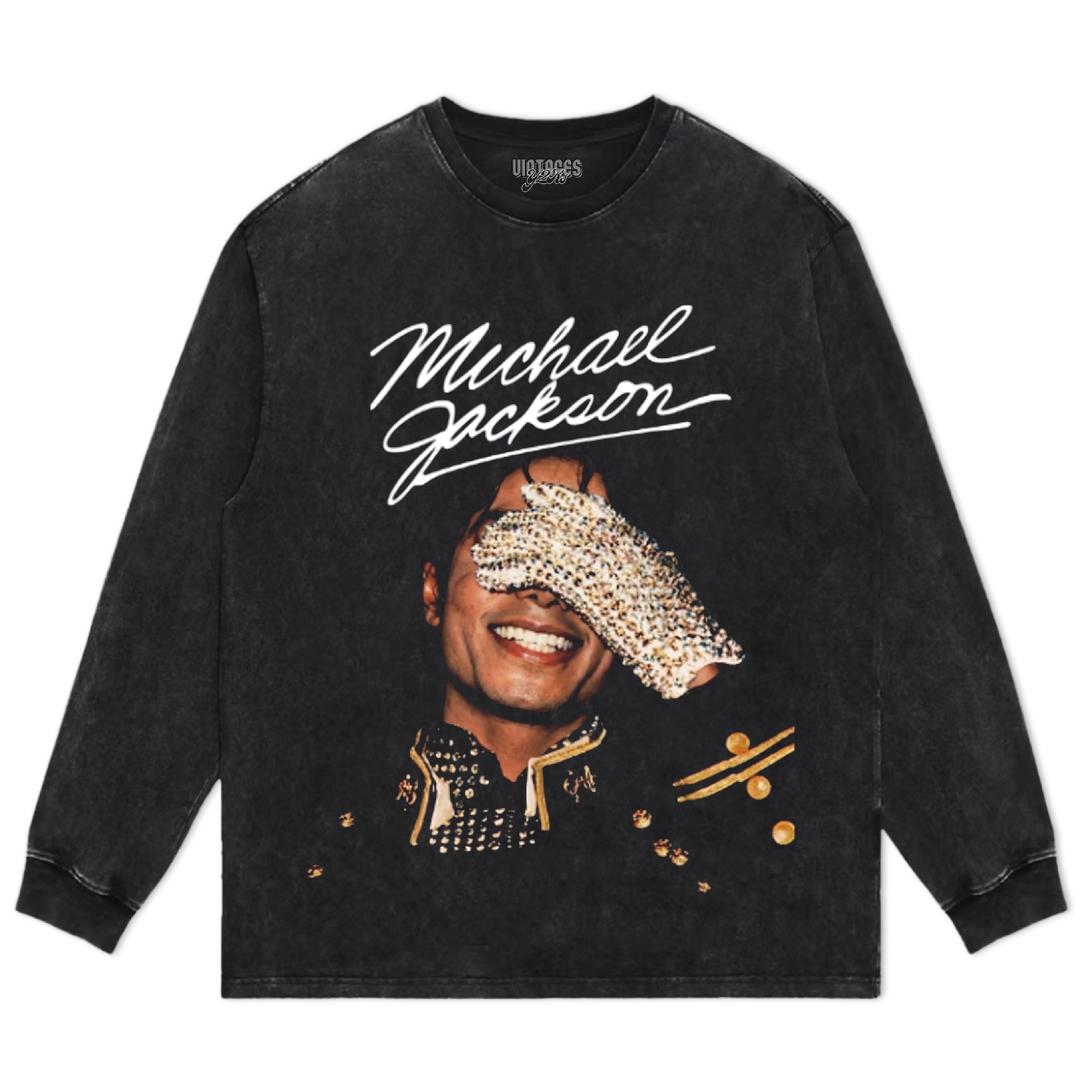 MICHAEL JACKSON GLOVE SIGNED TANK TOP & TEE & LONG SLEEVE & LAYERED LS & HOODIE