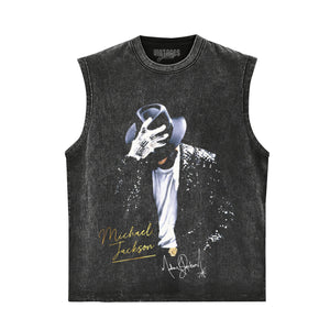 MICHAEL JACKSON KING OF POP Ⅰ TANK TOP & TEE & LONG SLEEVE & LAYERED LS & HOODIE