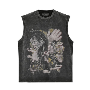 MICHAEL JACKSON KING OF POP Ⅰ V2 TANK TOP & TEE & LONG SLEEVE & LAYERED LS & HOODIE