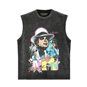 MICHAEL JACKSON KING OF POP V3 TANK TOP & TEE & LONG SLEEVE & LAYERED LS & HOODIE