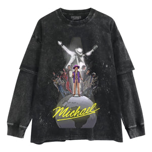 MICHAEL JACKSON KING OF POP Ⅰ V4 TANK TOP & TEE & LONG SLEEVE & LAYERED LS & HOODIE