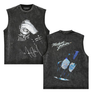 MICHAEL JACKSON KING OF POP VINTAGE V2 TANK TOP & TEE