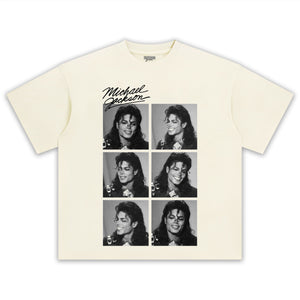 MICHAEL JACKSON SIGNED PHOTO V2 TEE & LONG SLEEVE