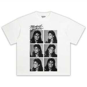 MICHAEL JACKSON SIGNED PHOTO V2 TEE & LONG SLEEVE