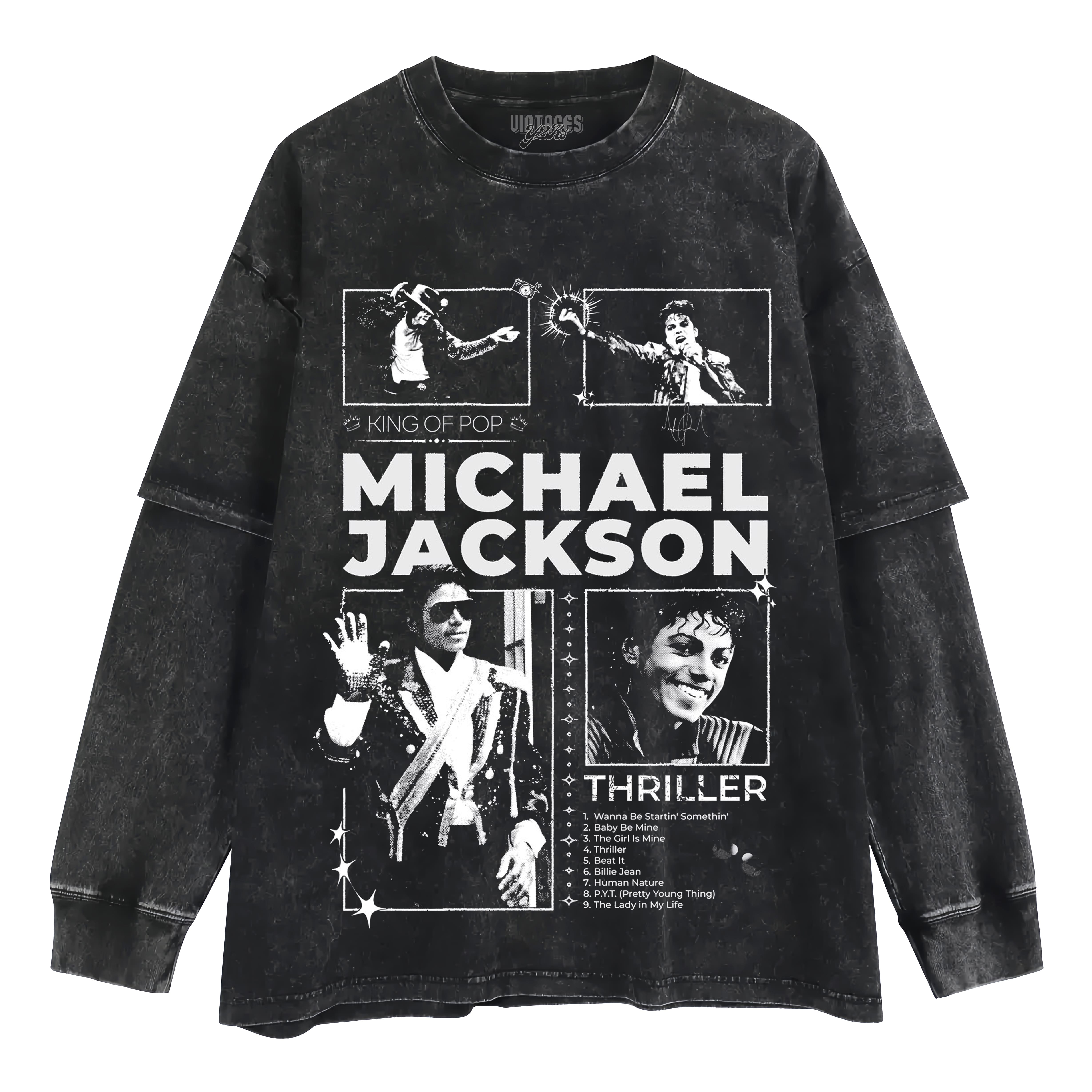 MICHAEL JACKSON VINTAGE Ⅰ TANK TOP & TEE & LONG SLEEVE & LAYERED LS & HOODIE