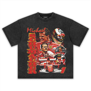 MICHAEL SCHUMACHER F1 RACING TANK TOP & TEE & LONG SLEEVE & LAYERED LS & HOODIE