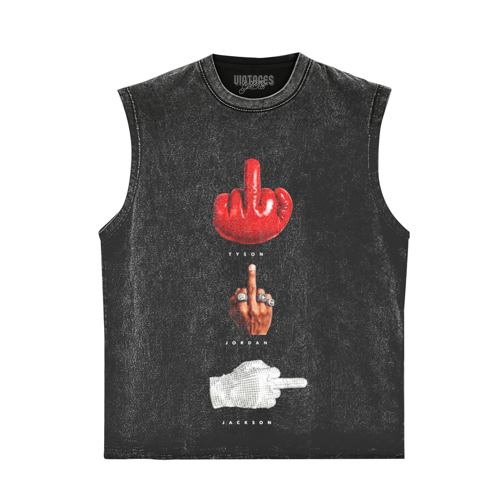 MICHAEL TYSON JORDAN JACKSON ICONIC FLIP HAND TANK TOP & TEE & LONG SLEEVE & LAYERED LS & HOODIE