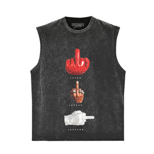 MICHAEL TYSON JORDAN JACKSON ICONIC FLIP HAND TANK TOP & TEE & LONG SLEEVE & LAYERED LS & HOODIE